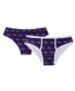 Фото #1 товара Women's Purple Baltimore Ravens Gauge Allover Print Knit Panties