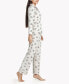 ფოტო #2 პროდუქტის Women's Flower Bouquet Soft Long-Sleeve Pajama Set