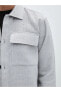 Фото #4 товара Куртка-рубашка мужская LC WAIKIKI Regular Fit Uzun Kollu Erkek Gömlek Ceket