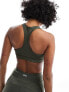 Фото #3 товара Nike Training Swoosh Dri-Fit medium support bra in khaki