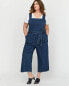 Фото #1 товара RACHEL Rachel Roy Women's Raw Hem Cropped Denim Overall Jumpsuit Blue Size 2