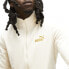 Фото #5 товара Puma Essential Minimal Gold Velour Full Zip Track Jacket Mens Off White Casual A