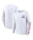 ფოტო #1 პროდუქტის Men's White Chicago White Sox Pressbox Long Sleeve T-shirt