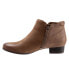 Фото #4 товара Trotters Major T1762-259 Womens Brown Leather Zipper Ankle & Booties Boots 6.5