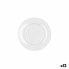 Flat plate Bidasoa Glacial Ceramic White (16,5 cm) (Pack 12x)