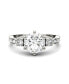 ფოტო #2 პროდუქტის Moissanite Engagement Ring 2-1/5 ct. t.w. Diamond Equivalent in 14k White Gold