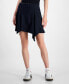 ფოტო #1 პროდუქტის Juniors' Asymmetric-Pleat Side-Zip Skirt