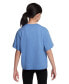 ფოტო #3 პროდუქტის Girls' Cotton Sportswear Boxy T-shirt