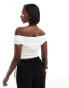 Фото #2 товара ASOS DESIGN off shoulder top in white