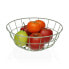 Fruit Bowl Versa Green 28 x 12 x 28 cm Wood Rubber wood Steel Iron