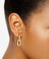 ფოტო #3 პროდუქტის Convertible Polished Drop Circle Hoop Earrings in 10k Gold