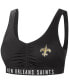 ფოტო #1 პროდუქტის Women's Black New Orleans Saints All-Star Bikini Top