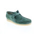 Фото #3 товара Clarks Wallabee 26164634 Mens Green Suede Oxfords & Lace Ups Casual Shoes