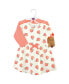 ფოტო #2 პროდუქტის Toddler Girls Organic Cotton Dress and Cardigan, Peach