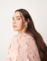 ASOS EDITION Curve embellished matte disc sequin tshirt mini dress in light pink Розовый, 48 - фото #3