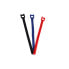 Фото #1 товара ShiverPeaks BS18-10002 - Hook & loop cable tie - Nylon - Polyester - Black - Blue - Red - 20 cm - 12.6 mm - 12 pc(s)