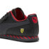Фото #5 товара Puma Ferrari Roma Via 30806701 Mens Black Leather Motorsport Sneakers Shoes