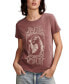 ფოტო #1 პროდუქტის Women's Janis Joplin Crewneck Cotton T-Shirt