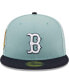 ფოტო #3 პროდუქტის Men's Light Blue, Navy Boston Red Sox Beach Kiss 59FIFTY Fitted Hat