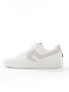 Levi's Swift leather trainer in white with cream backtab