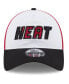 Фото #3 товара Men's White, Black Miami Heat Back Half 9TWENTY Adjustable Hat