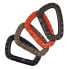 ELITEX TRAINING Plastic Carabiner 4 Units Black / Brown / Red - фото #1