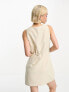 Фото #3 товара 4th & Reckless sleeveless tailored mini dress in beige