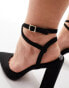 Фото #4 товара ASOS DESIGN Wide Fit Paige high block heels in black