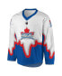 Men's White and Royal Toronto Rock Replica Jersey