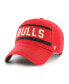 ფოტო #2 პროდუქტის Men's Red Distressed Chicago Bulls Quick Snap Clean Up Adjustable Hat