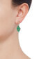 ფოტო #4 პროდუქტის Sapphire (3-1/5 ct. t.w.) & Diamond (1/4 ct. t.w.) Floral Cluster Drop Earrings in 14k White Gold (Also in Emerald & Ruby)