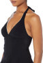Фото #3 товара Profile by Gottex 282339 Women's Belle Curve Halter Tankini, Black/White 10