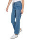 ფოტო #3 პროდუქტის Petite Super High-Rise Flare-Hem Jeans