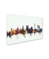 Фото #2 товара Michael Tompsett 'Munich Germany Skyline V' Canvas Art - 12" x 19"