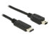Delock 0.5m - USB2.0-C/USB2.0 Mini-B - 0.5 m - Mini-USB B - USB C - USB 2.0 - Male/Male - Black