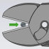 Knipex TwinForce® Hochleistungs-Seitenschneider mit Öffnungsfeder schwarz atramentiert, mit Mehrkomponenten-Hüllen 180 mm 73 72 180 F