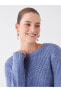 Фото #3 товара Трикотажный свитер LC WAIKIKI Basic с ажурным узором рубашки велосипедного воротника для женщин