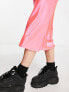 COLLUSION satin slip maxi skirt co ord in pink