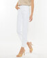 ფოტო #4 პროდუქტის Women's High Rise Straight with Exposed Button Jeans