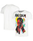 Фото #1 товара Men's and Women's Malcolm X White '90s Artist Edition T-shirt