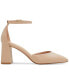 ფოტო #2 პროდუქტის Women's Jan Pointed Toe Ankle-Strap Block-Heel Sandals