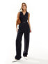 Фото #1 товара Mango waistcoat tailored jumpsuit in navy