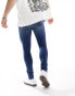 ASOS DESIGN spray on jeans with power-stretch in mid wash blue VERWASCHENES DUNKELBLAU, W31 L32 - фото #5