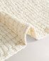 Фото #6 товара Cotton waffle-knit bath towel with coloured stripe