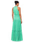 Women's Pleated Halter Gown