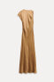 SATIN MIDI DRESS