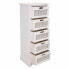 Chest of drawers Alexandra House Living White Cane Paolownia wood MDF Wood 29 x 91 x 35 cm