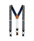 Фото #1 товара Men's Birds of Prosperity Silk Button End Suspenders