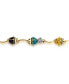 ფოტო #3 პროდუქტის Colorful Good Luck Garden Lucky Ladybug Link Charm Bracelet For Women Crystal Gold Plated