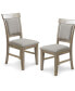 Фото #1 товара Oliver 20" 2 Piece Wood Frame Upholstered Dining Side Chair